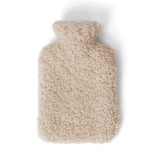 Image showing the Tussock Sheepskin Hot Water Bottle, Pearl product.