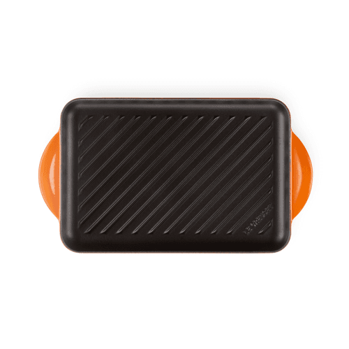 Image showing the Rectangular Grill Pan, Cast Iron, Volcanic, 30cm product.