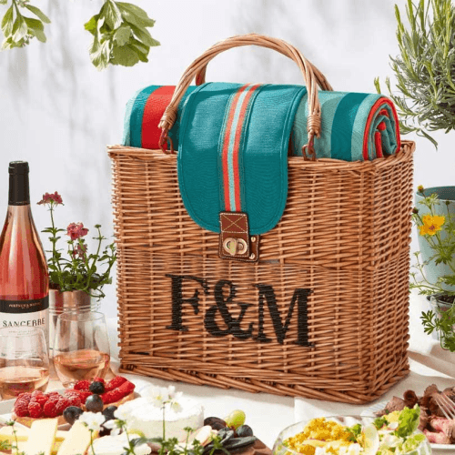 Image showing the Hamper Tote with Waterproof Picnic Blanket product.