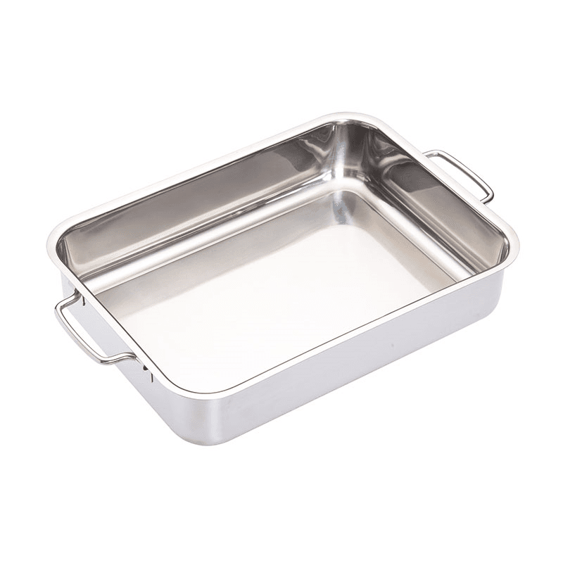 Deep roasting pan, 32 x 23cm, Stainless Steel