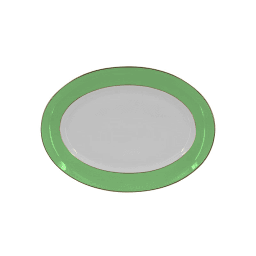 Image showing the Sous Le Soleil Oval Platter, W31 x L42cm, Matt Gold Classic Lime product.
