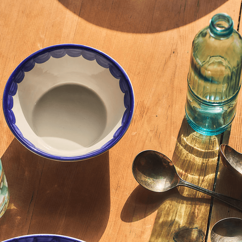 Scallop Set of 2 Bowls, D16cm, Blue