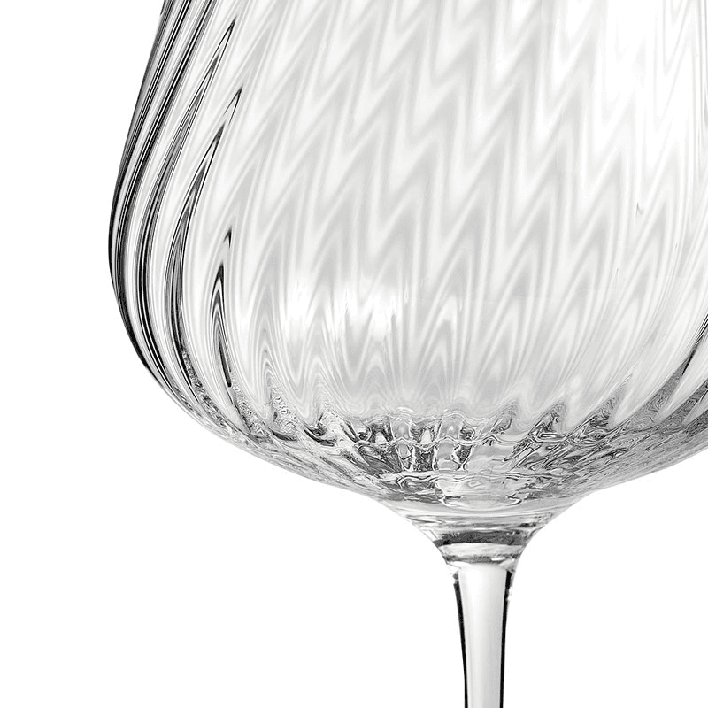 Vera Wang Swirl Set of 2 White Wine Glasses, 440ml, Clear