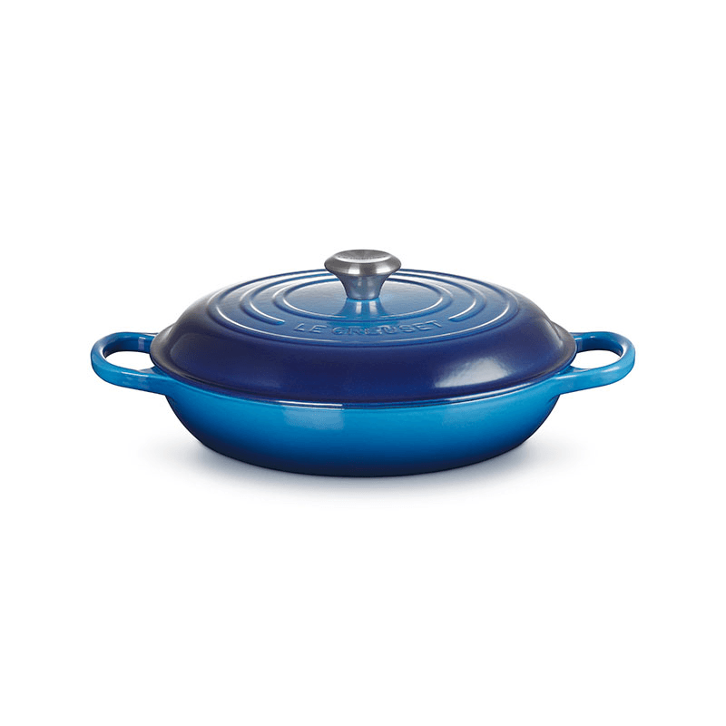 Signature Cast Iron Shallow Casserole, 30cm, Azure