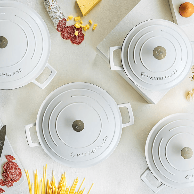 Cast Aluminium Casserole Dish, 2.5L, Cream