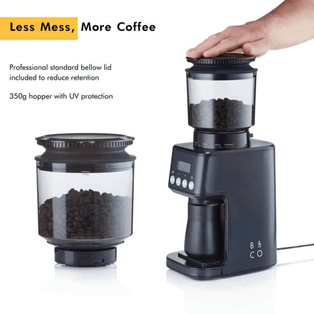 Barista Core Electric Coffee Grinder, Black