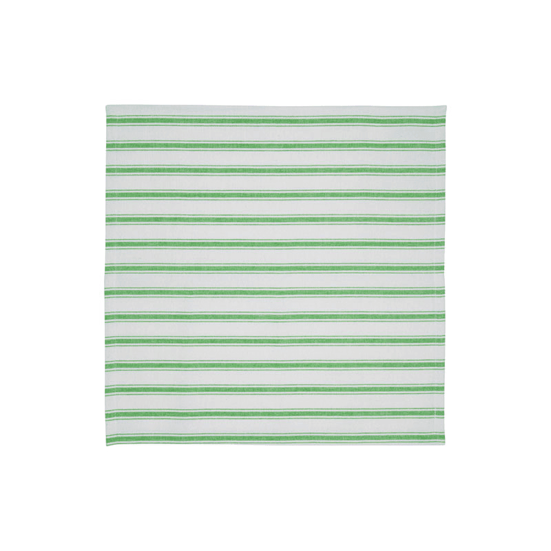 Stripe Set of 6 Napkins, W45 x L45cm, Lush Green
