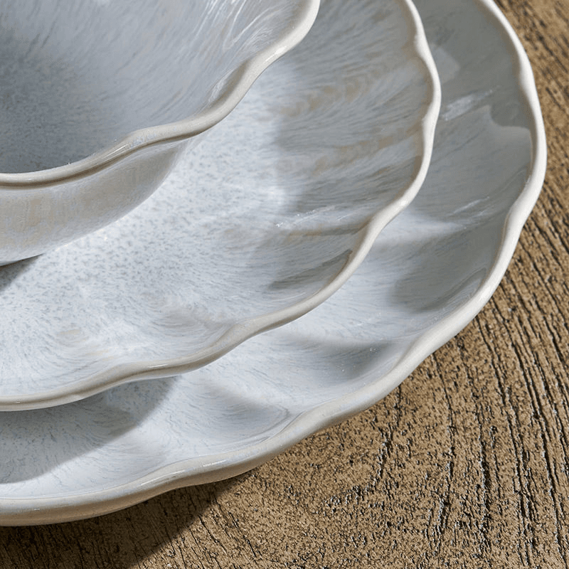 Aruvi Side Plate, D20.5cm, Cream