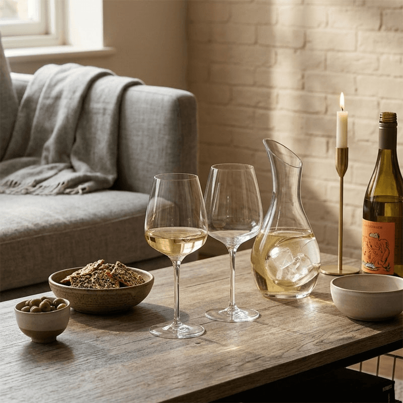 Juno Set of 2 White Wine Glasses