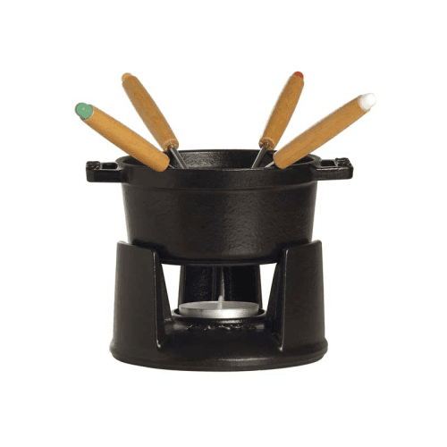 Image showing the Mini fondue set, 10cm, Black product.