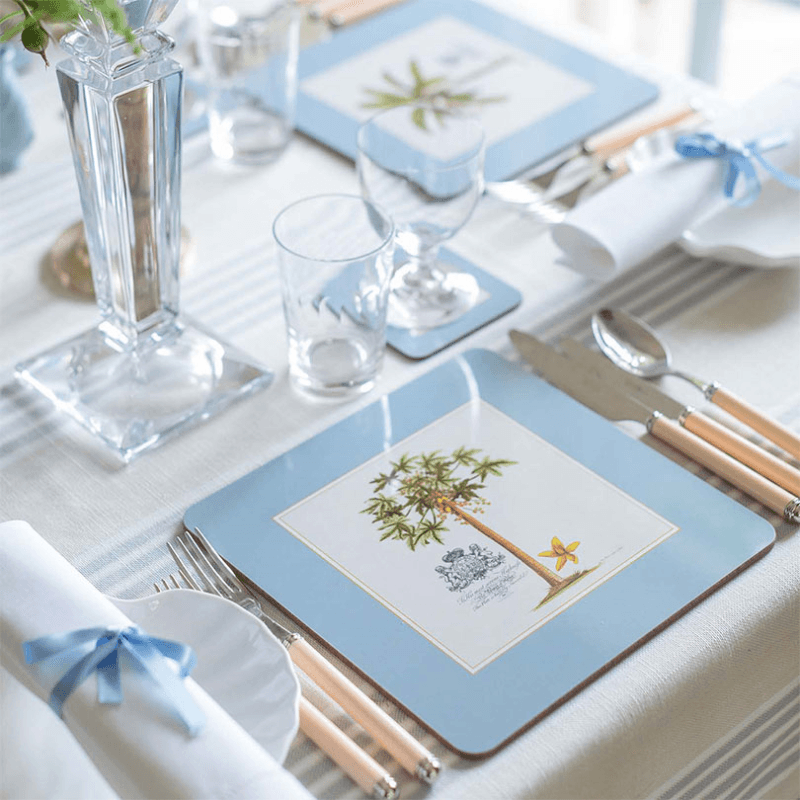 Island Palms Set of 4 Tablemats, 24 x 24cm