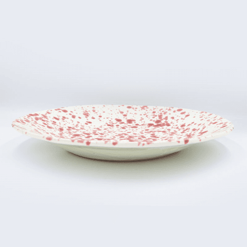 Image showing the Splatter Shallow Serving Bowl, D29cm, Cranberry product.