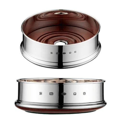 Image showing the Plain Heavy Wine coaster, 13.3cm, sterling silver product.