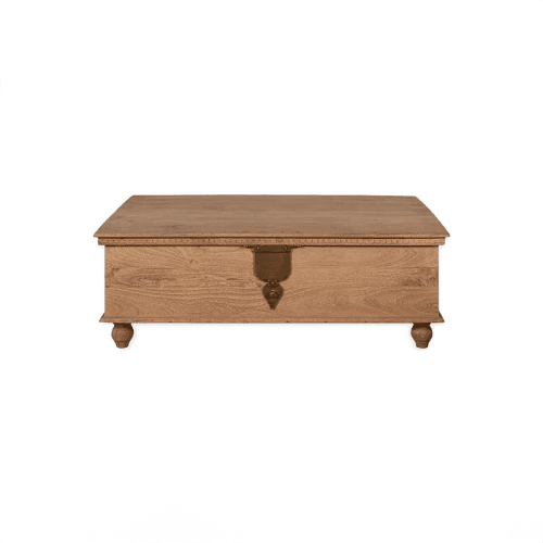 Image showing the Vidur Mango Wood Chest, Natural product.