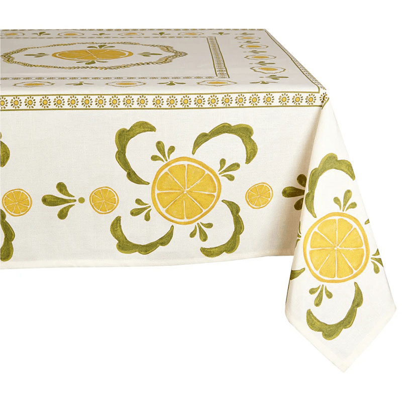 Bell Hutley Tablecloth, 138 x 260cm, Lemon