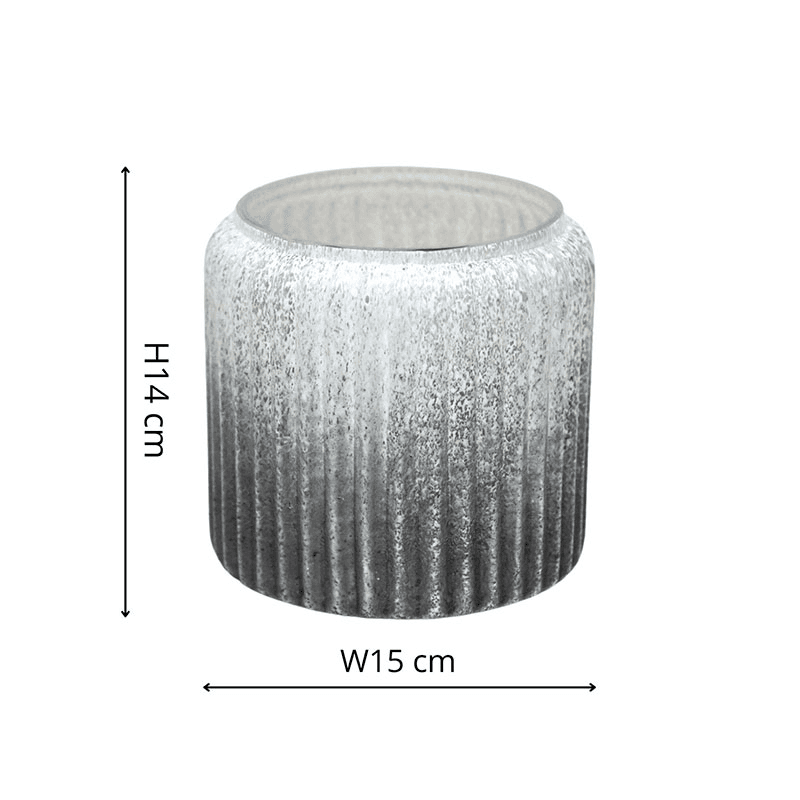 Verre Planter, D15cm, Atlantic Blue