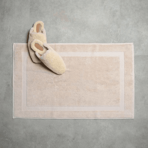 Image showing the Organic 600gsm The Bath Mat, 50 x 80cm, Flax product.