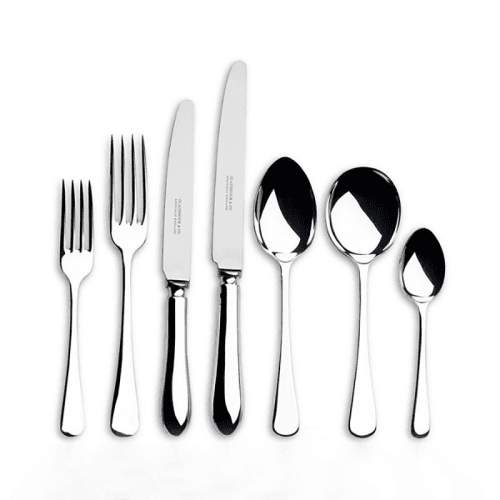 Image showing the 7-piece Place Setting, Old English Silver Plate product.