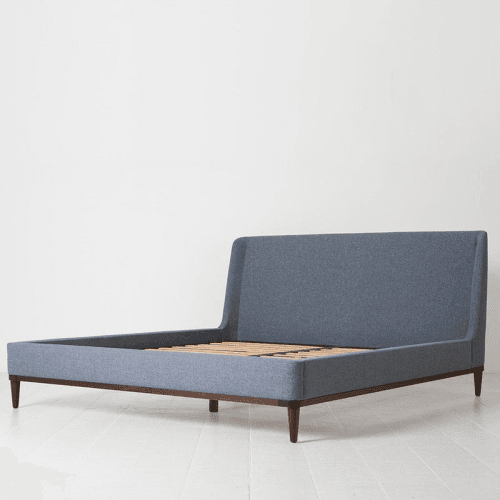 Image showing the Bed 02 Linen Super King Size Frame, Midnight product.