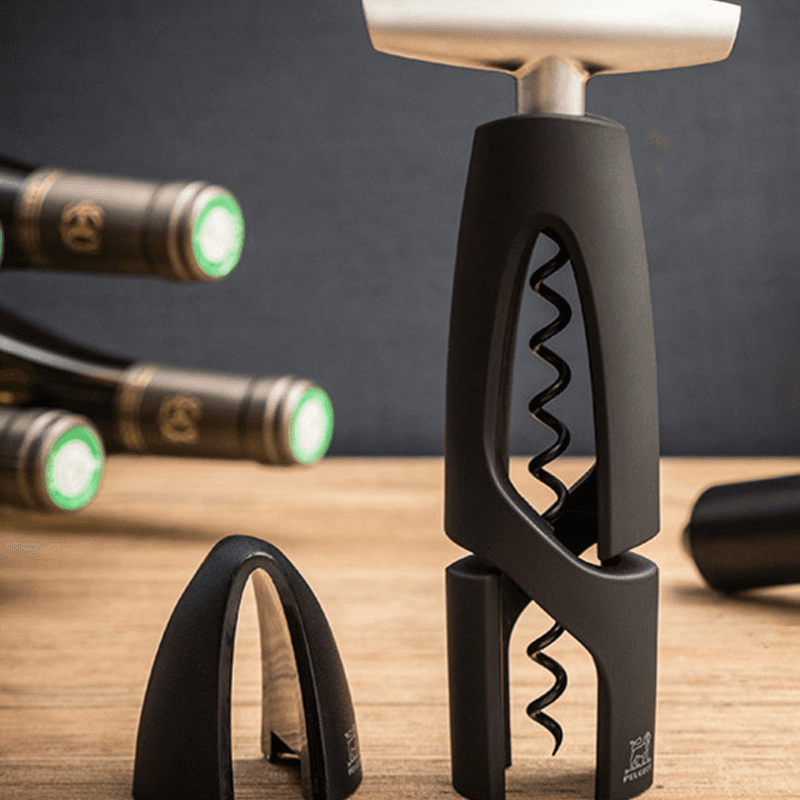 Altar Corkscrew with Foil-Cutter, 17cm, Black