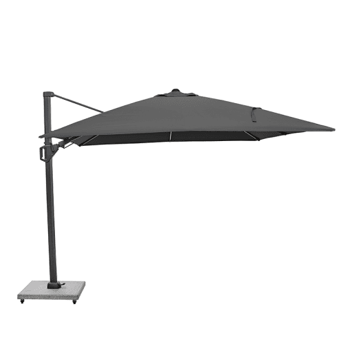 Image showing the Glow Challenger T2 Sqaure Parasol, 3m, Anthracite product.