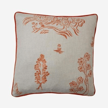 Image showing the Cushion, Friendly Folk, Melon, Orange, 43cm product.