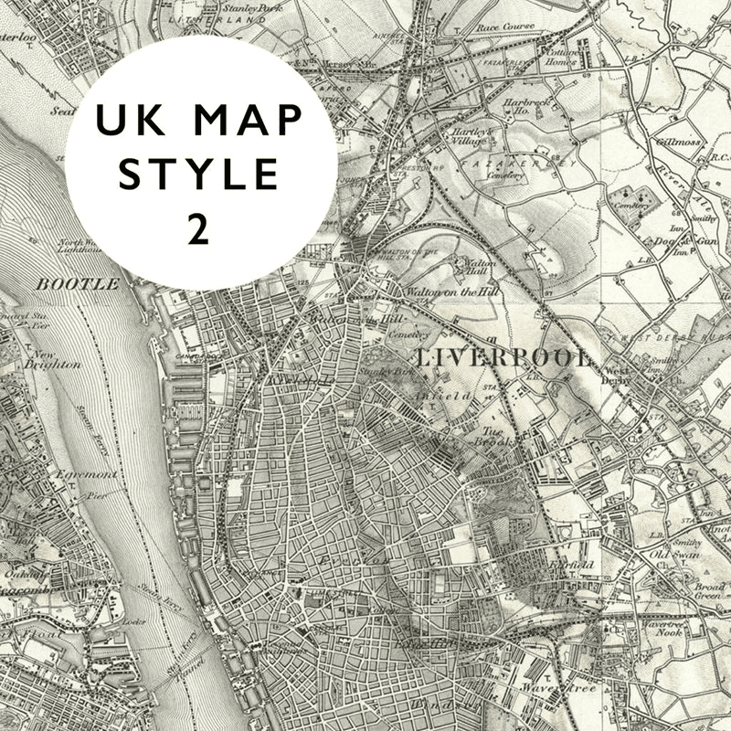 Personalised Map Clock Voucher, D30cm
