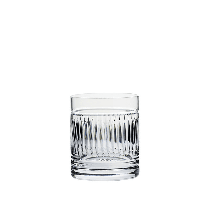 Art Deco Set of 2 Large Tumblers, 380ml, Clear