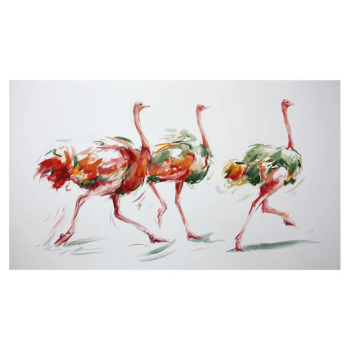 Image showing the Dancing Trio Framed Print product.