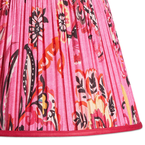 Image showing the Straight empire Shade, 30cm, pink Paisley by Matthew Williamson product.