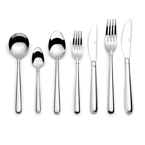 Image showing the Halo 60 Piece Cutlery Set With Beechwood Canteen, Mirror Finish product.