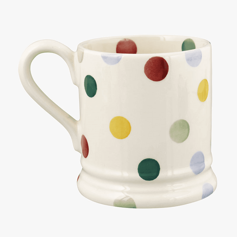 Polka Dot Mug, 300ml, Cream