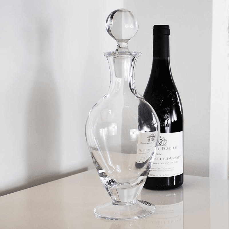 Classic Footed Wine Decanter, 800ml, Clear