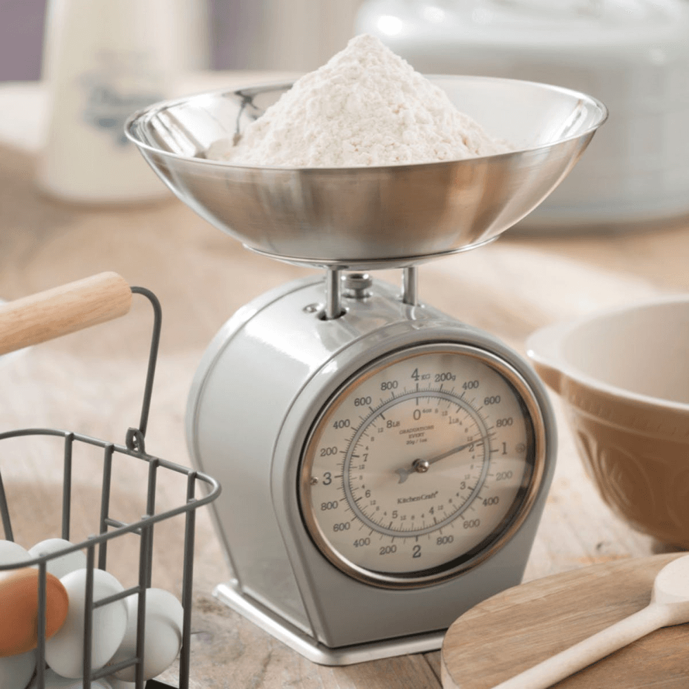 Living Nostalgia Mechanical scales, 4kg, Grey