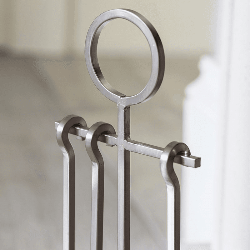 Paxford Fireside Tool Set, Silver