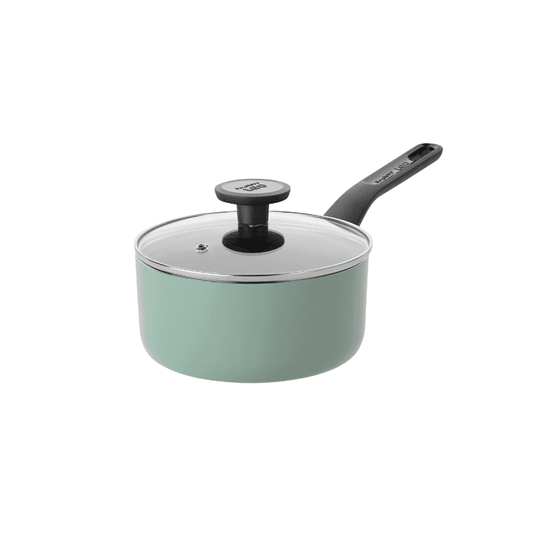 Leo 3 Piece Saucepan Set, Sage