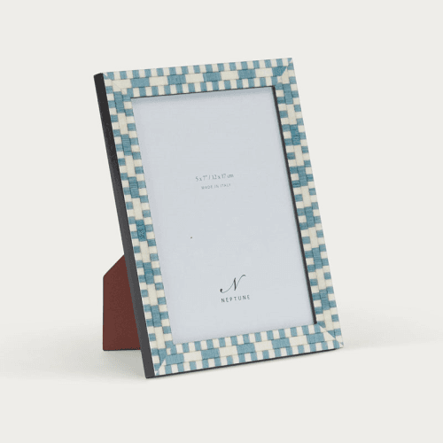 Image showing the Montpellier Photo Frame, 5 x 7", Blue product.