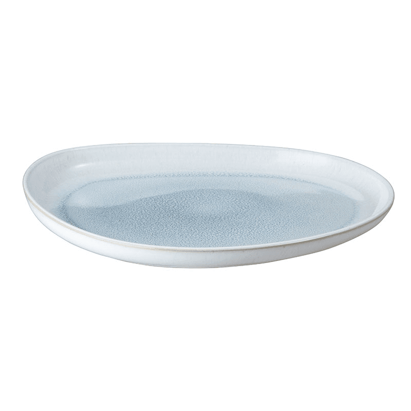 Kiln Blue Organic Platter, L30 x W27cm