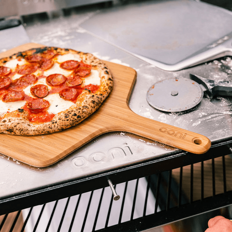 12" Bamboo Pizza Peel & Serving Board