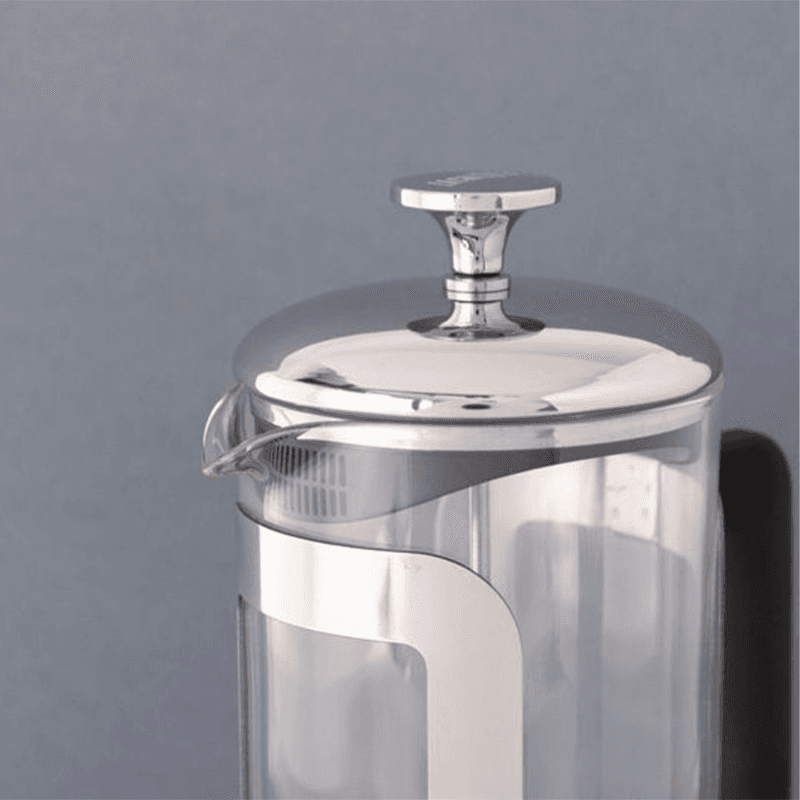 Roma Stainless Steel Cafetière, 6 Cup, Silver