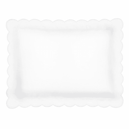 Image showing the Annabelle Scalloped Pair of Standard Pillowcases, White product.