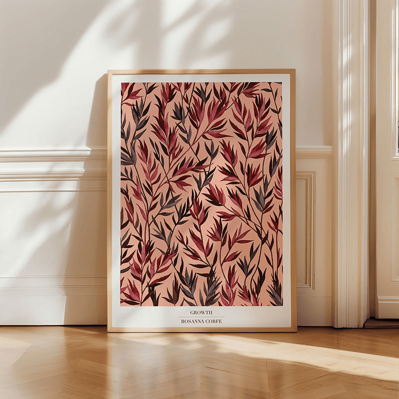 Growth Recycled Paper Print, A2, Pink