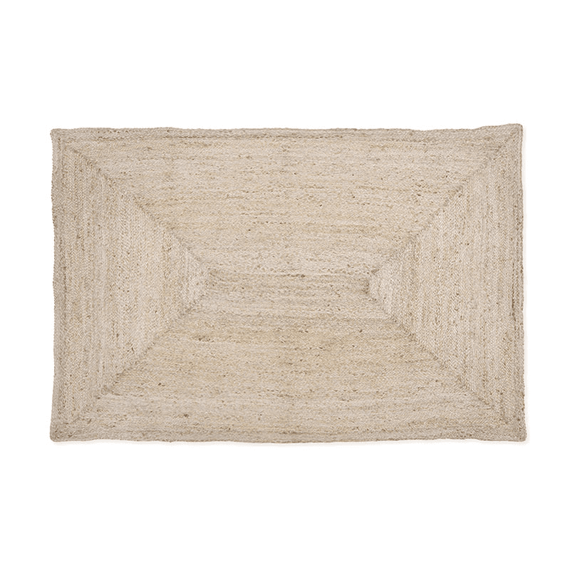 Classic Rectangular Rug, 120 x 180cm, Jute
