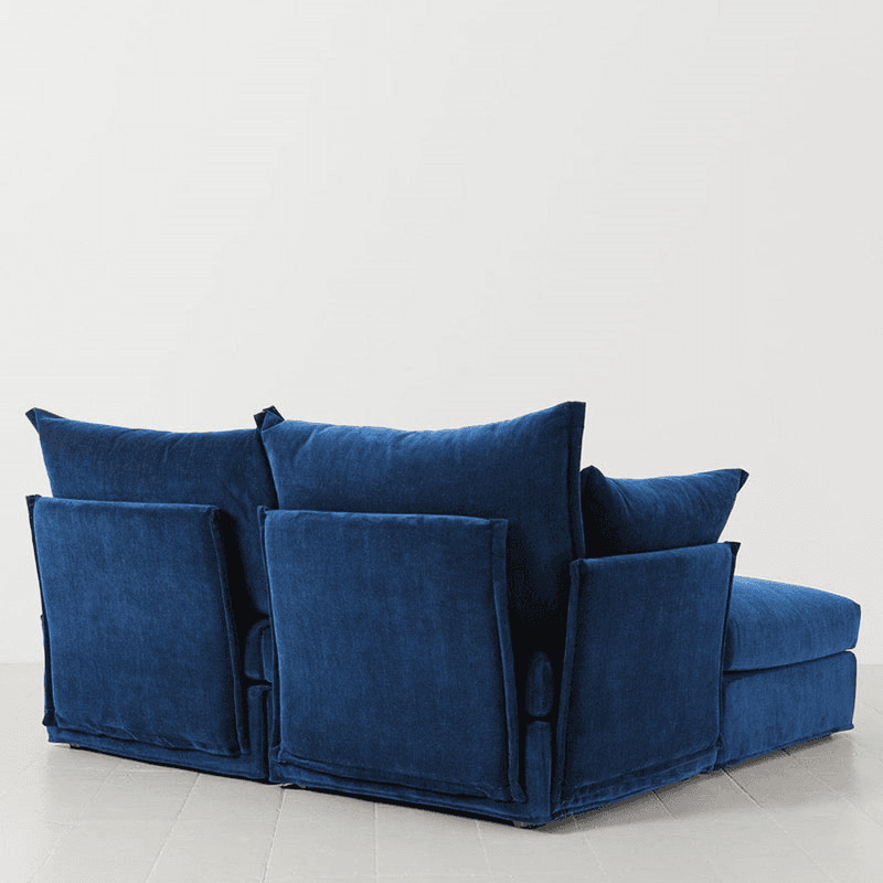 Model 06 2 Seater Sofa With Chaise, Navy