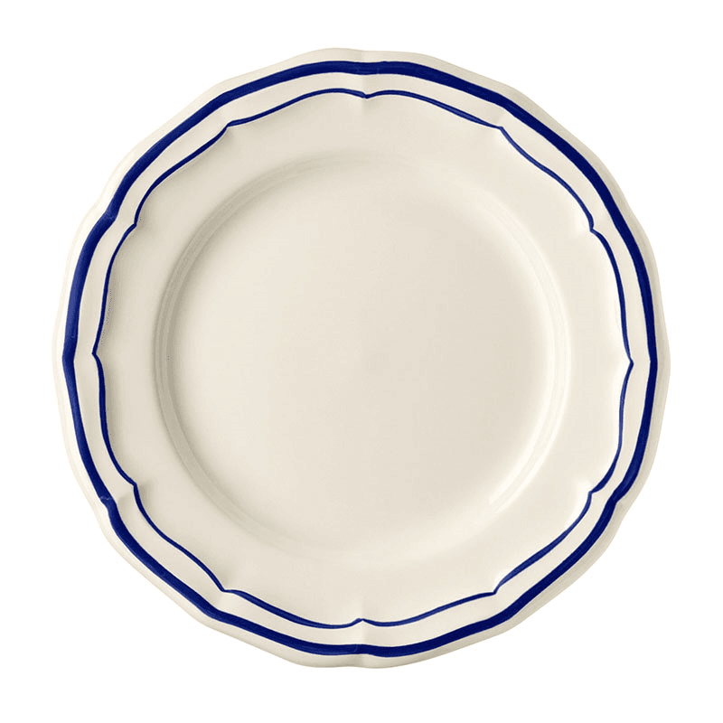 Canape Plates, Filet Bleu, Set of 4