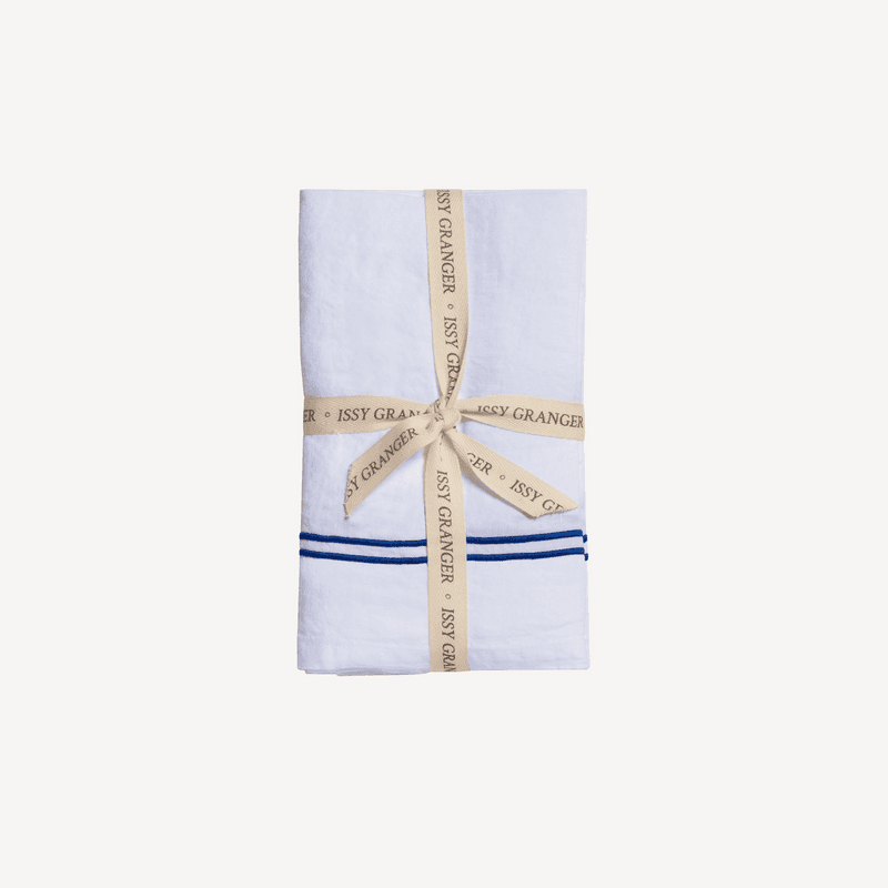 Set of Four Linen Napkins, 50 x 50cm, White