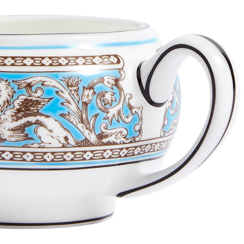 Florentine Cream, D12.1cm, Turquoise