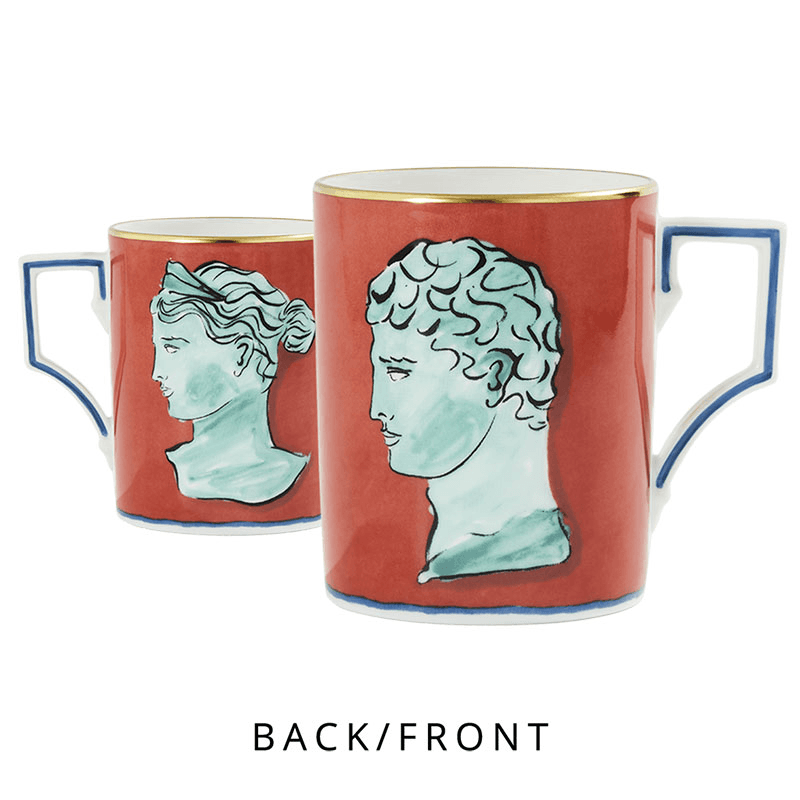 Il Viaggio Di Nettuno Mug, 400ml, Red Coral