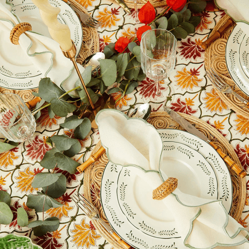 Image showing the Olive Set of 4 Starter Plates, D21cm, Green product.