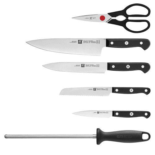 Image showing the Gourmet 7 piece knife block, Bamboo product.